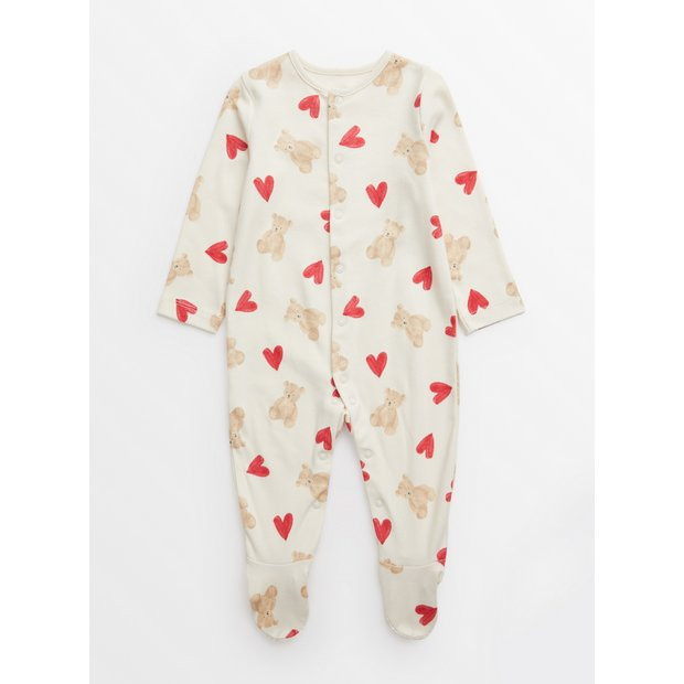 Buy Valentine Bear Sleepsuit 3-6 months | Sleepsuits and pyjamas | Tu | Tu Clothing