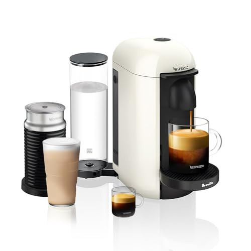 Breville Nespresso VertuoPlus Coffee and Espresso Machine with Aeroccino, White | Amazon (US)