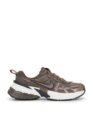 Nike V2K Run Sneaker in Mink Brown & Ironstone from Revolve.com | Revolve Clothing (Global)