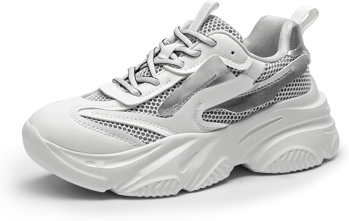 DREAM PAIRS Women's Platform Chunky Fashion Sneakers Jaxon Walking Lace-Up Comfortable Dad Sneake... | Amazon (US)