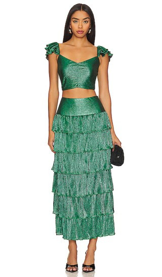 Catt Top & Midi Skirt Set in Junebug | Revolve Clothing (Global)