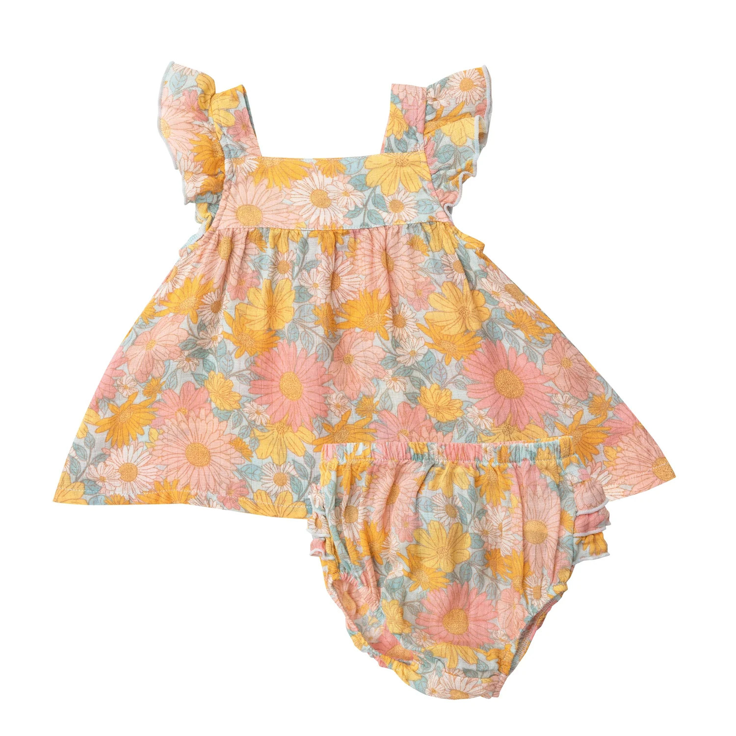 Pinafore Top & Bloomer, Groovy Garden | SpearmintLOVE