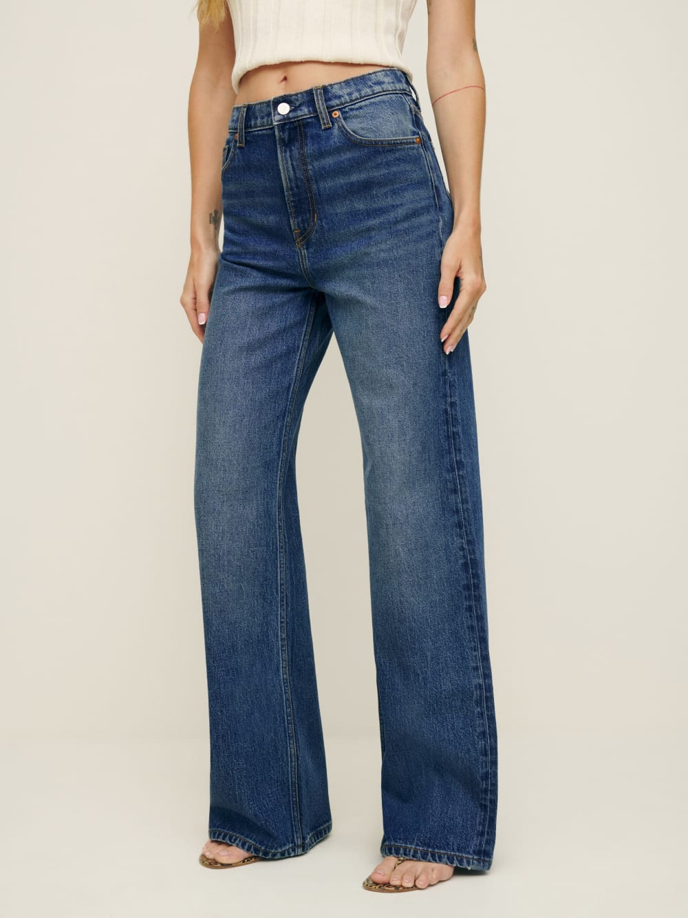 Cary Stretch High Rise Slouchy Wide Leg Jeans | Reformation (Global)