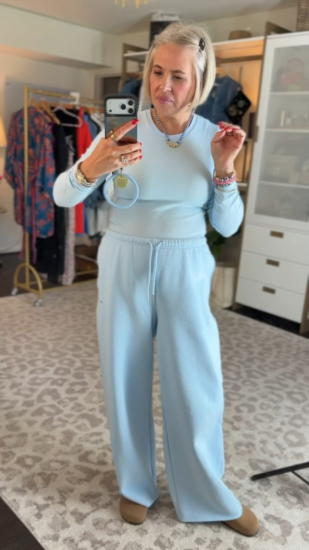 new aritzia outfit! love this blue color!! wearing size medium in top & pants! 

#LTKgrwm #LTKootd #LTKdayinmylife