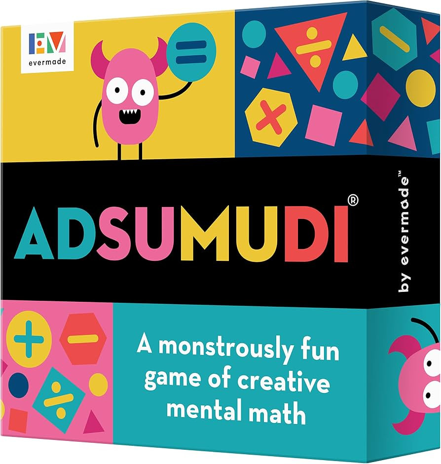 Evermade Adsumudi Math Game - The Monstrously Fun, Smart Game for Kids to Practice Multiplication... | Amazon (US)