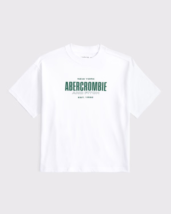 boys relaxed logo tee | boys tops | Abercrombie.com | Abercrombie & Fitch (US)