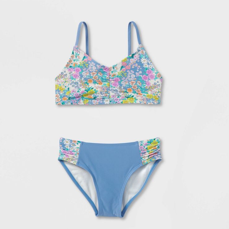 Girls' Floral Print 2pc Bikini Set - art class™ | Target