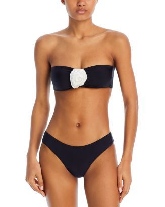 Rosetta Bandeau Bikini Top & Basic Bikini Bottom - 100% Exclusive | Bloomingdale's (US)