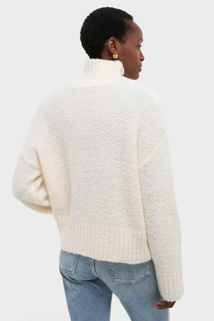 Ivory Boucle Whilden Sweater Top | Tuckernuck (US)