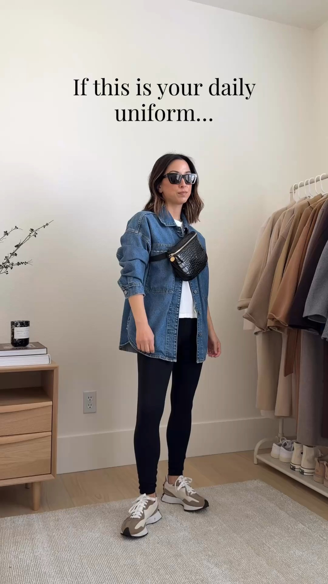 3 easy ways to get out of leggings: linen pants, jersey pants, or track pants. 

Outfit details:

Look 1
Gap shacket petite xs (old) - linked new version
Evarlane tee medium
Uniqlo linen pants xs 25.5" inseam
Onitsuka Tiger sneakers 4.5 mens
Sour bag
YSL sunglasses

Look 2
Gap shacket petite xs (old) - linked new version
Evarlane tee medium
Eileen Fisher jersey pants petite xs
Mansur Gavriel flats 35
Madewell tote - old, linked similar
YSL sunglasses

Look 3
Gap shacket petite xs (old) - linked new version
Evarlane tee medium
Uniqlo track pants kids 13yr - old, linked similar
Sam Edelman loafers 5 - old, linked similar
Madewell sling hobo bag - old, linked similar
Polo Ralph Lauren hat

#LTKPetite #LTKmomlife