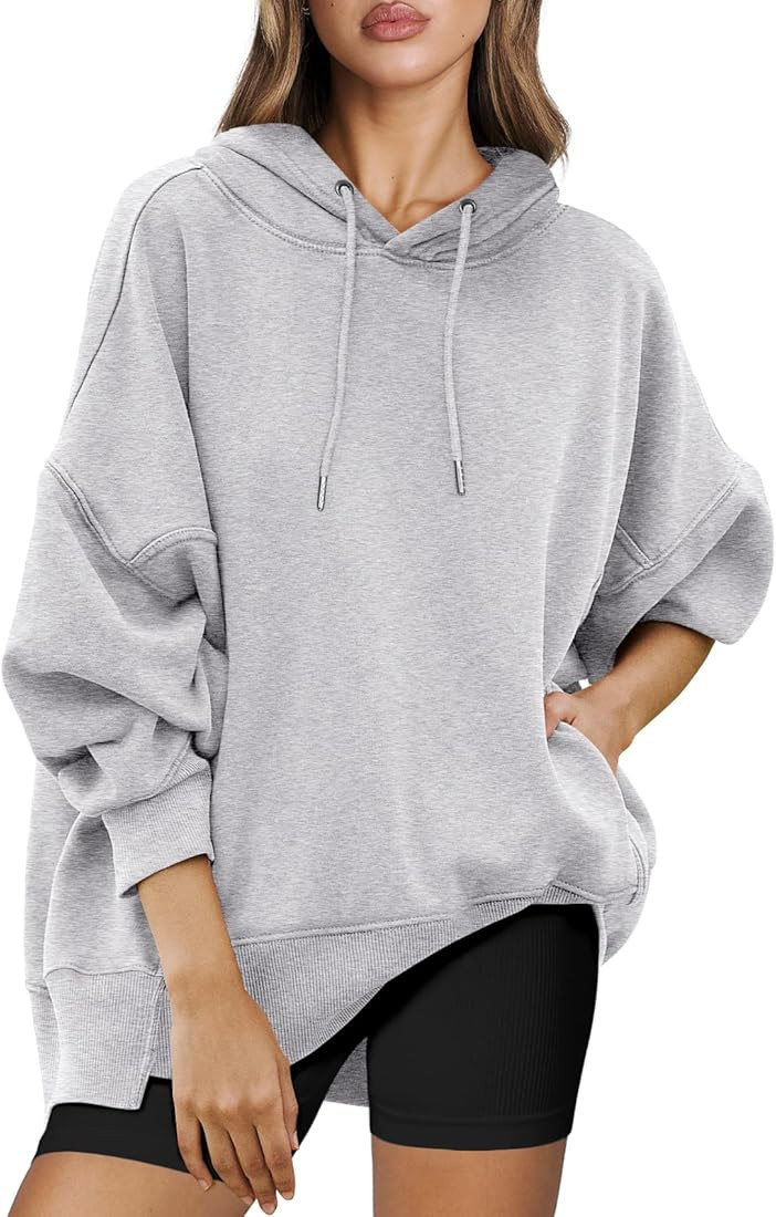 ANRABESS Womens Oversized Hoodies Sweatshirts Fleece Pullover Top 2024 Fall Trendy Outfits Teen G... | Amazon (US)
