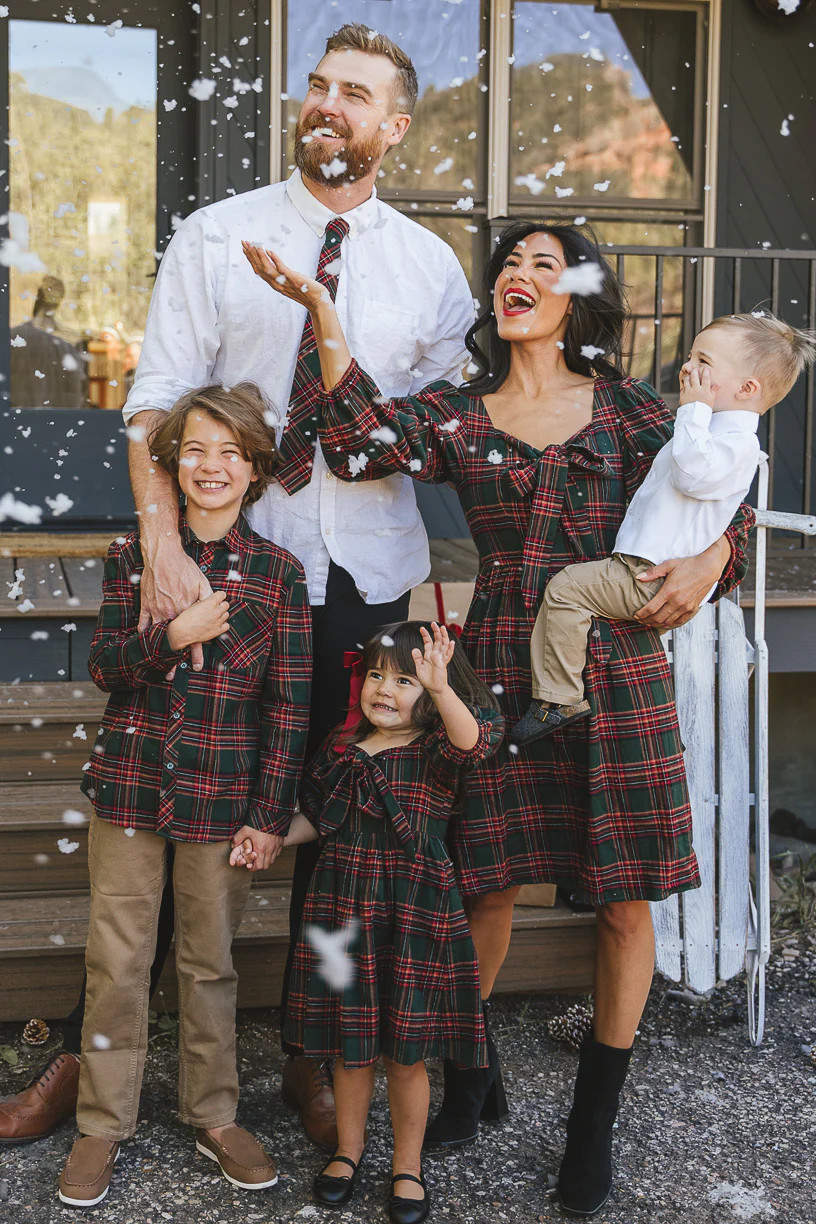 Margo Boys Shirt in Green Plaid | Ivy City Co