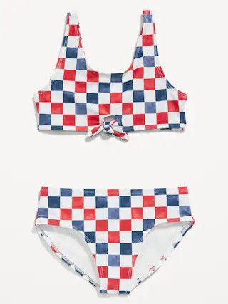 Tie-Front Bikini Swim Set for Girls | Old Navy (US)