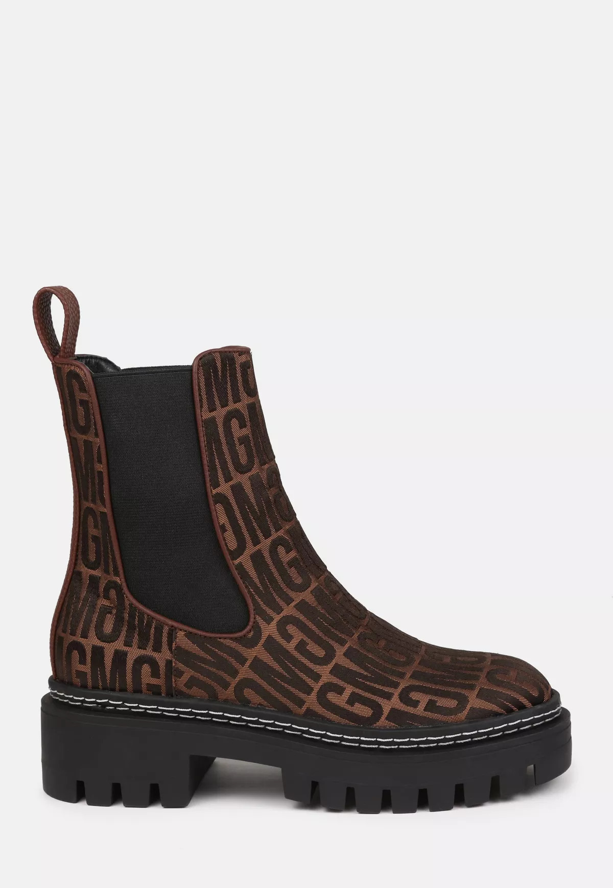 Missguided - Chocolate Missguided All Over Print Pull On Ankle Boots | Missguided (US & CA)