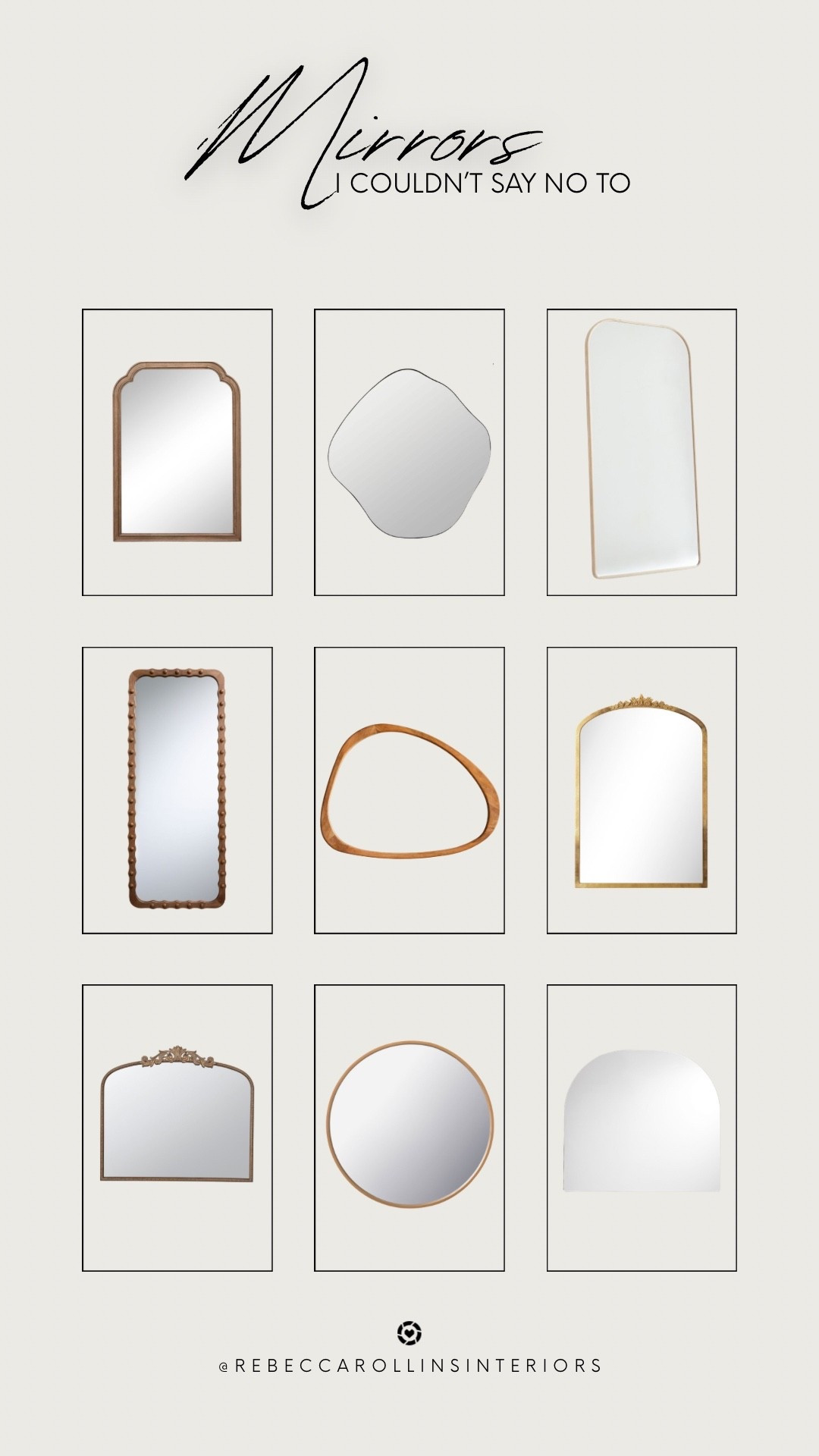 Some of my favorite mirrors right now! A mirror can make a small space feel larger, add texture, and can be the perfect touch to your room. Shop these ones below!

#interiordesign #homedecor #mirrors#LTKautumn

#LTKCyberWeek #LTKSaleAlert #LTKHome