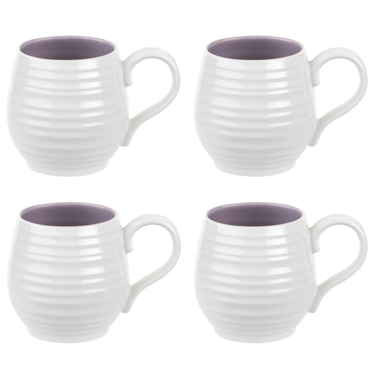 Sophie Conran, White - Barrel Mugs (Set of 4) | Wayfair UK