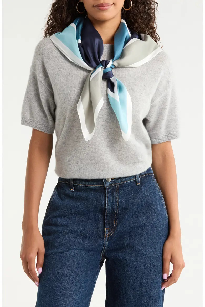 Printed Square Silk Scarf (Women) | Nordstrom | Nordstrom