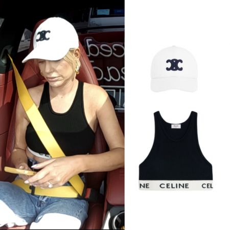 Caroline Stanbury’s Celine Crop Top and Hat