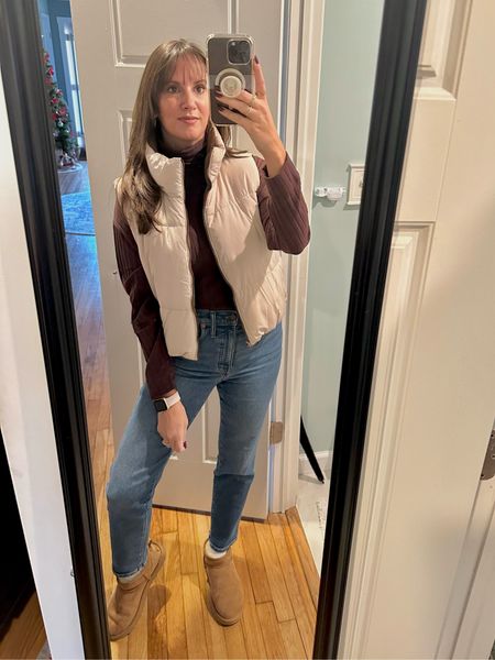 Sunday brewery look - I’m into puffer vests lately and threw this one on over a loose turtleneck tee for a more casual ‘fit to watch football. perfect winter getup! #puffervest #winterlooks #madewell #ugg

#LTKSeasonal #LTKfindsunder100 #LTKstyletip