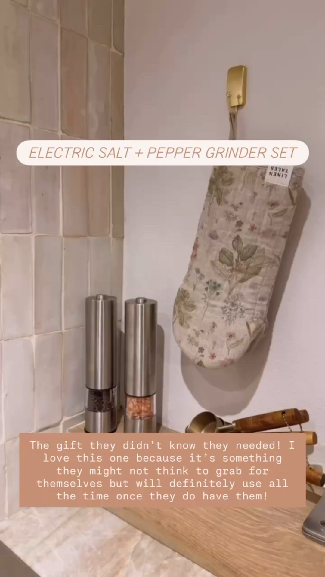This salt and pepper grinder set is such a practical & useful gift! Great gift for a hostess, newlywed, etc!

Loverly Grey, Amazon, newlywed gifts, hostess gifts, Christmas gifts 

#LTKGiftGuide #LTKHoliday