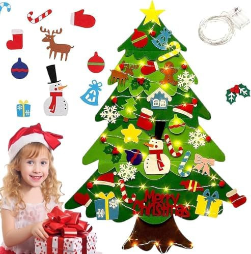 Montessori Felt Christmas Tree for Toddlers, Felt Christmas Tree for Kids, 2026 New Oversized Han... | Amazon (US)