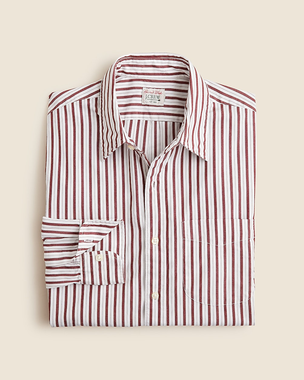 Secret Wash cotton poplin shirt with point collar | J. Crew US