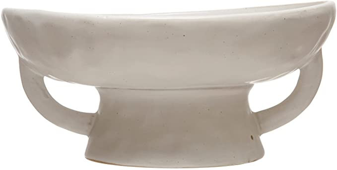 Creative Co-Op Stoneware Bowl w Reactive Glaze, White Décor | Amazon (US)