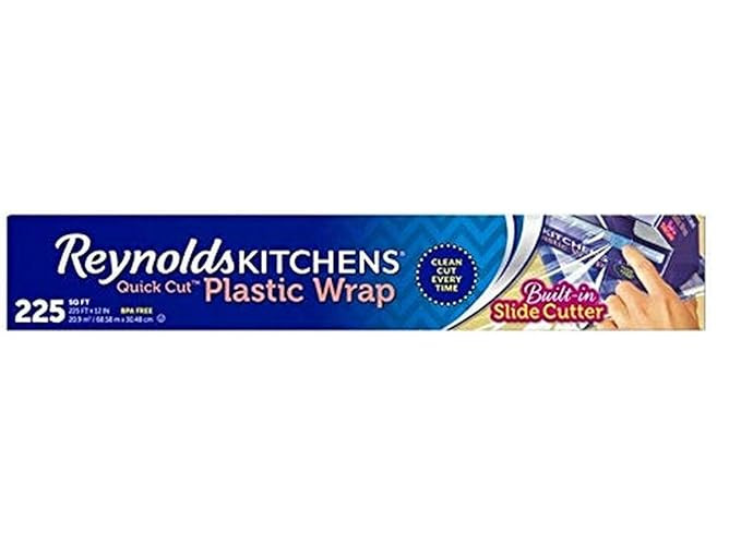 Reynolds Kitchens Quick Cut Plastic Wrap, 225 Square Feet | Amazon (US)