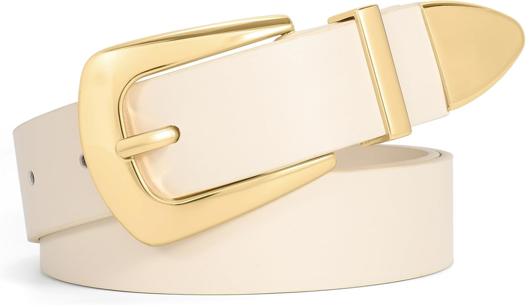 WHIPPY Women Leather Belt for Jeans Pants Dresses Fashion Ladies Western Leather Belt | Amazon (US)