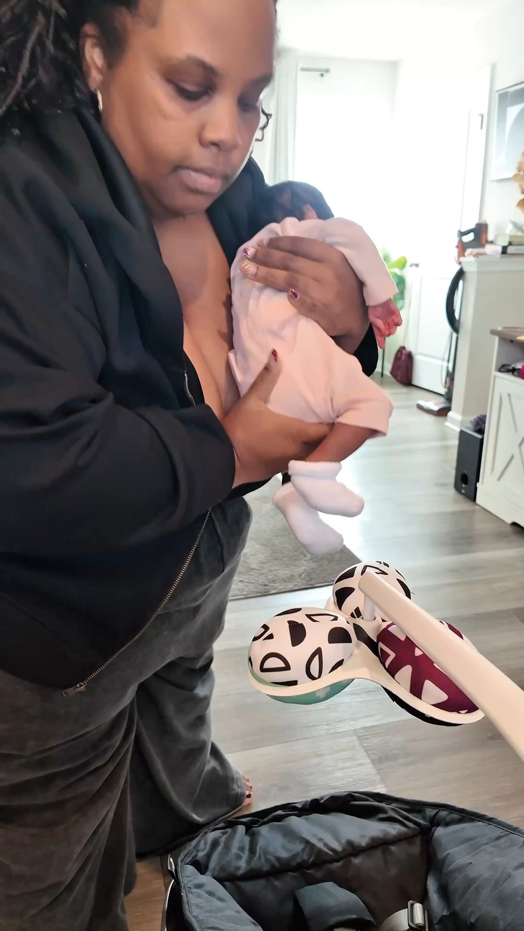 1 week postpartum and exclusively breastfeeding my baby girl! My milk came in full force and I stay hooked up to my pumps. 

#LTKBaby #LTKKids #LTKBump