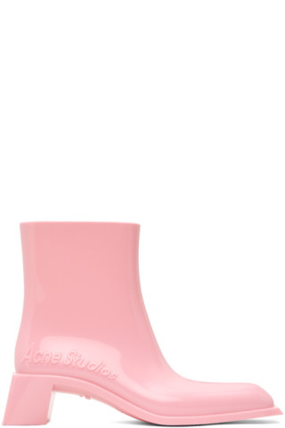 Pink Rubber Boots | SSENSE