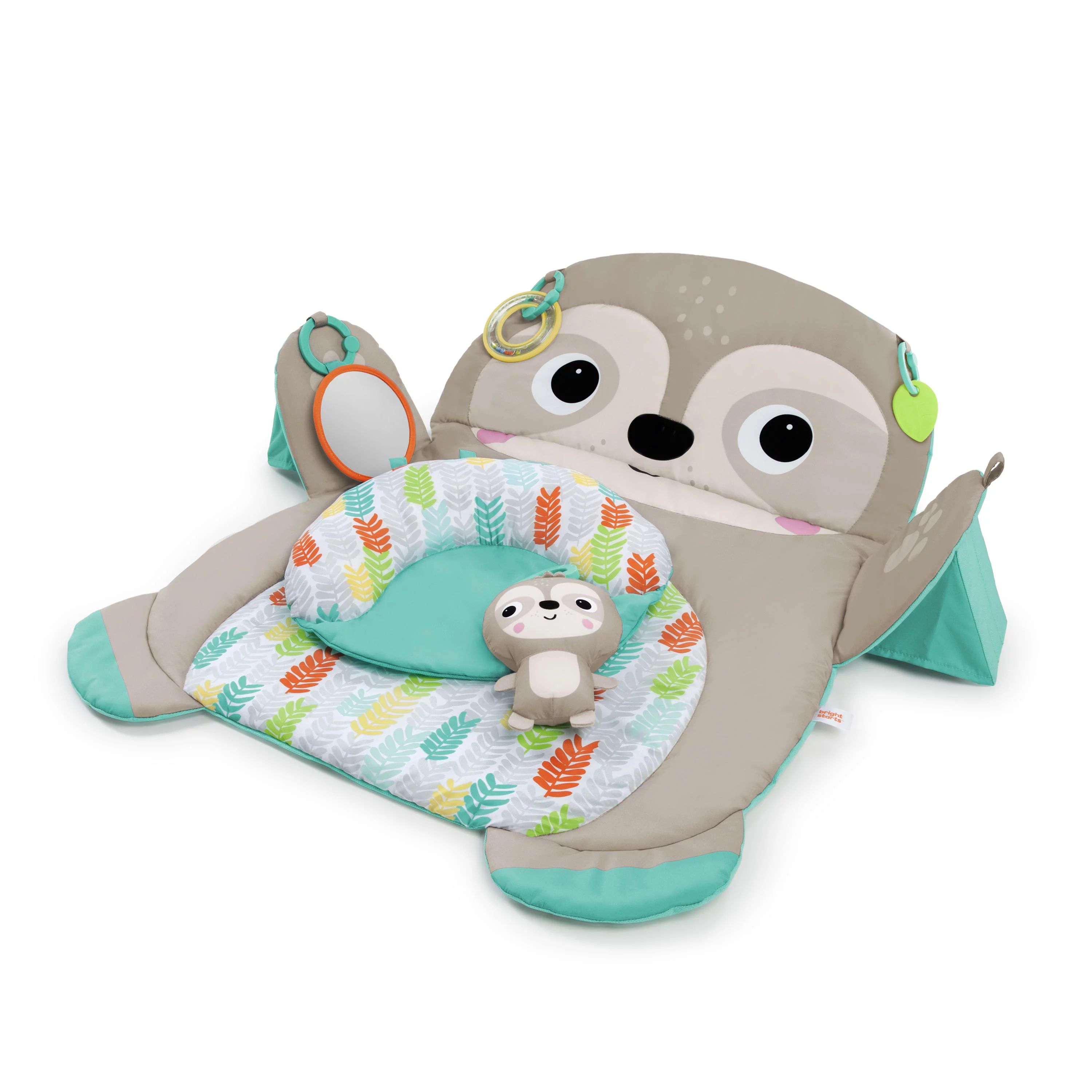 Bright Starts Tummy Time Prop & Play Baby Activity Mat for Infants, Sloth, Unisex - Walmart.com | Walmart (US)