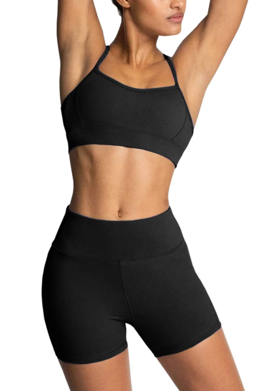 IBTOM CASTLE Women Workout Sets Yoga Outfits, Sports Bra and High Waist Leggings Gym Clothes Trac... | Walmart (US)