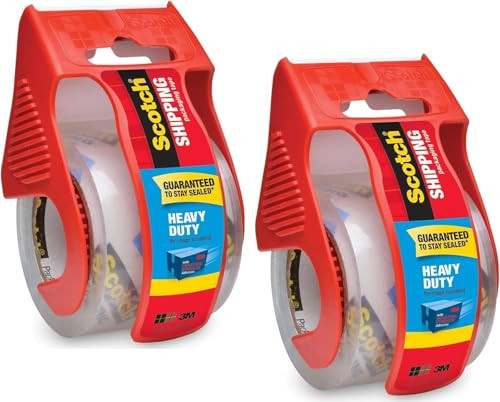 Scotch Heavy Duty Packaging Tape, 2 Inches x 800 Inches, Clear - 2 Count | Amazon (US)