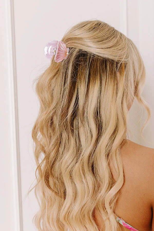 Seashells And Sunshine Hair Claw Clip in Dusty Purple | Impressions Online Boutique