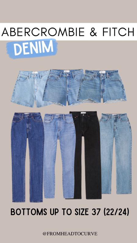 Abercrombie & Fitch Denim available up to size 22/24. 

Denim. Spring style. Plus size style. Plus size fashion. Spring fashion. Denim shorts. 

#LTKplussize #LTKstyletip #LTKSpringSale