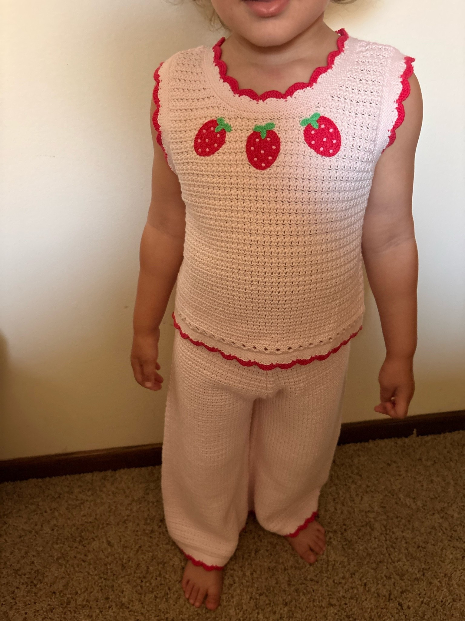 Strawberry toddler knit cotton outfit set 🥹🍓🍰💐

#LTKmomlife #LTKKids #LTKBaby