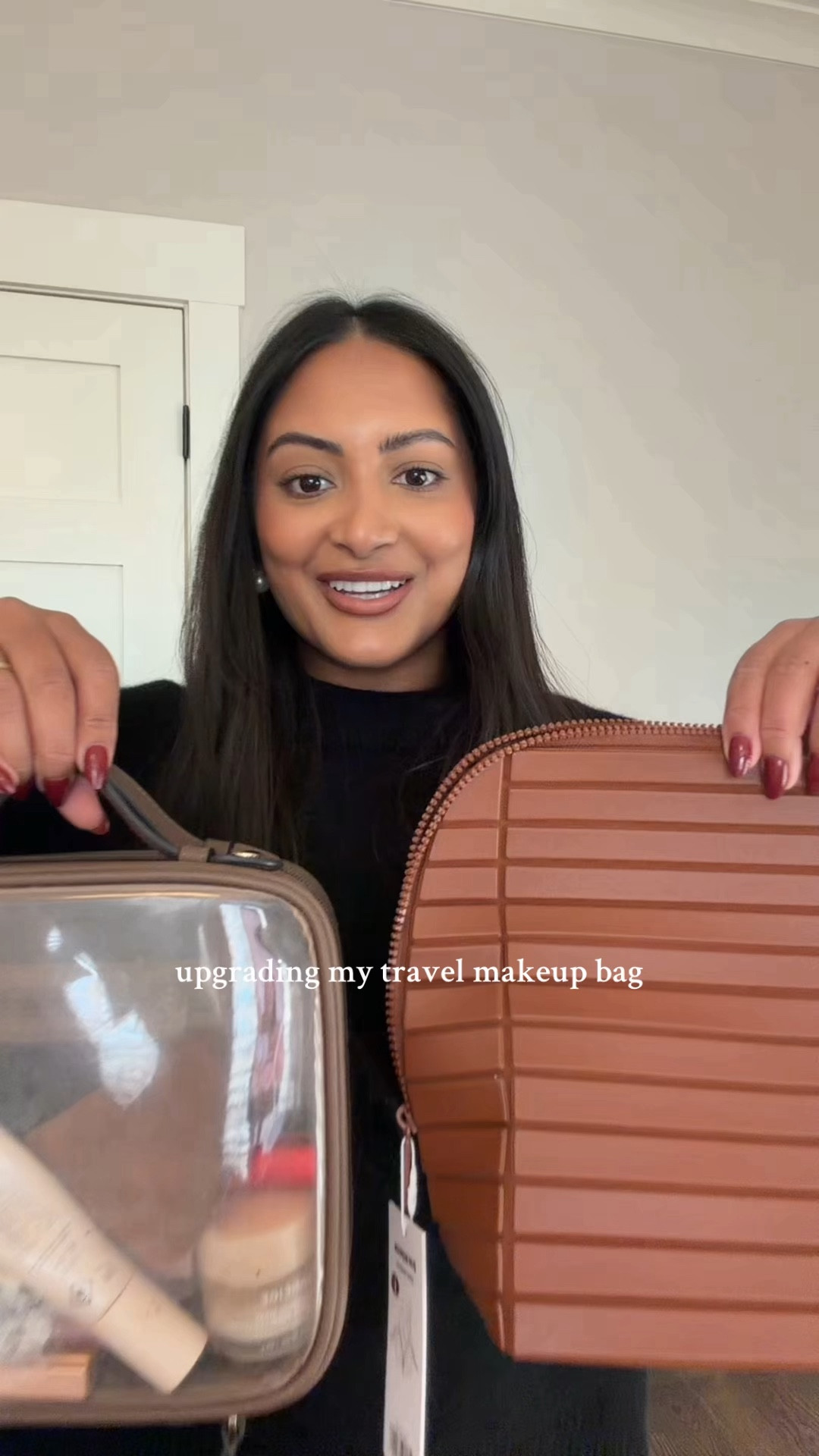 Upgraded my makeup bag to a standing foldable pouch! Here is the comparison of the Parallele Traveller vs. Calpak Cosmetic Case☺️

#LTKGiftGuide #LTKHoliday #LTKgrwm