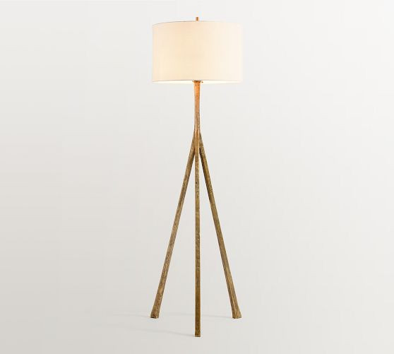 Easton Forged-Iron Tripod Floor Lamp (67") | Pottery Barn (US)