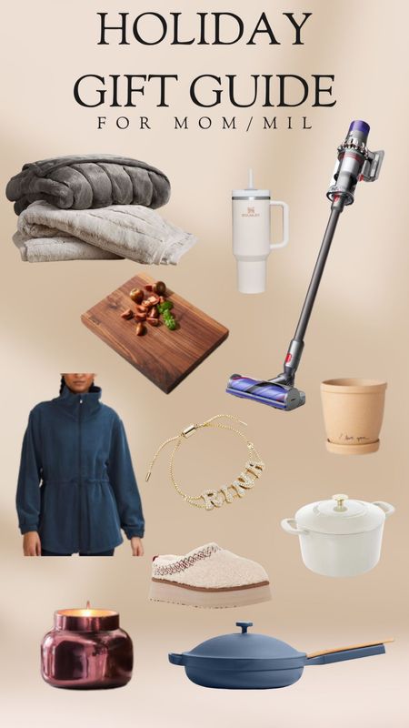 Curated with love for the special women who've shaped our lives — Mom and Mother-in-Law! 🎁💖 Spoil them with the powerful Dyson, a cozy Pottery Barn blanket, and the versatile Our Place pan. Add a touch of warmth with a scented candle, comfy Ugg slippers, and a customized bracelet that speaks from the heart. Elevate her style with a Lululemon jacket and add practical elegance with a beautiful cutting board and trusty Stanley essentials. Explore these heartfelt gifts. 

Gift guide / gifts for her / mom and MIL gifts / holiday shopping 🎄💐 

#LTKgiftsforher

#LTKGiftGuide #LTKHoliday #LTKfamily