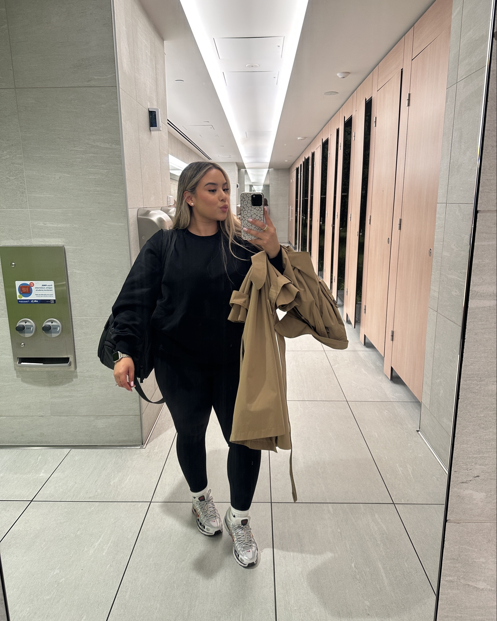 Back at it ✈️ probably my fav airport outfit! 🖤

Crew Neck Sweater: L (oversized w/pockets) 
Leggings: L(not much compression, size down if you want more of a tighter fit) 

#LTKStyleTip #LTKTravel #LTKMidsize