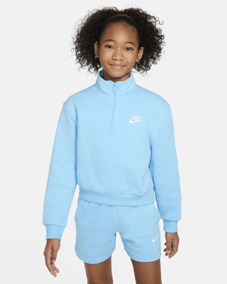 Nike Sportswear Club Fleece Big Kids' (Girls') 1/2-Zip Long-Sleeve Top | Nike (US)