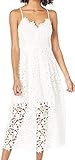 ASTR the label womens Sleeveless Lace Fit & Flare Midi Dress, White, X-Small US | Amazon (US)