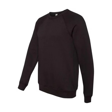 Bella-Canvas C3901 Unisex Sponge Fleece Crew Neck Sweatshirt - Black Extra Large | Walmart (US)
