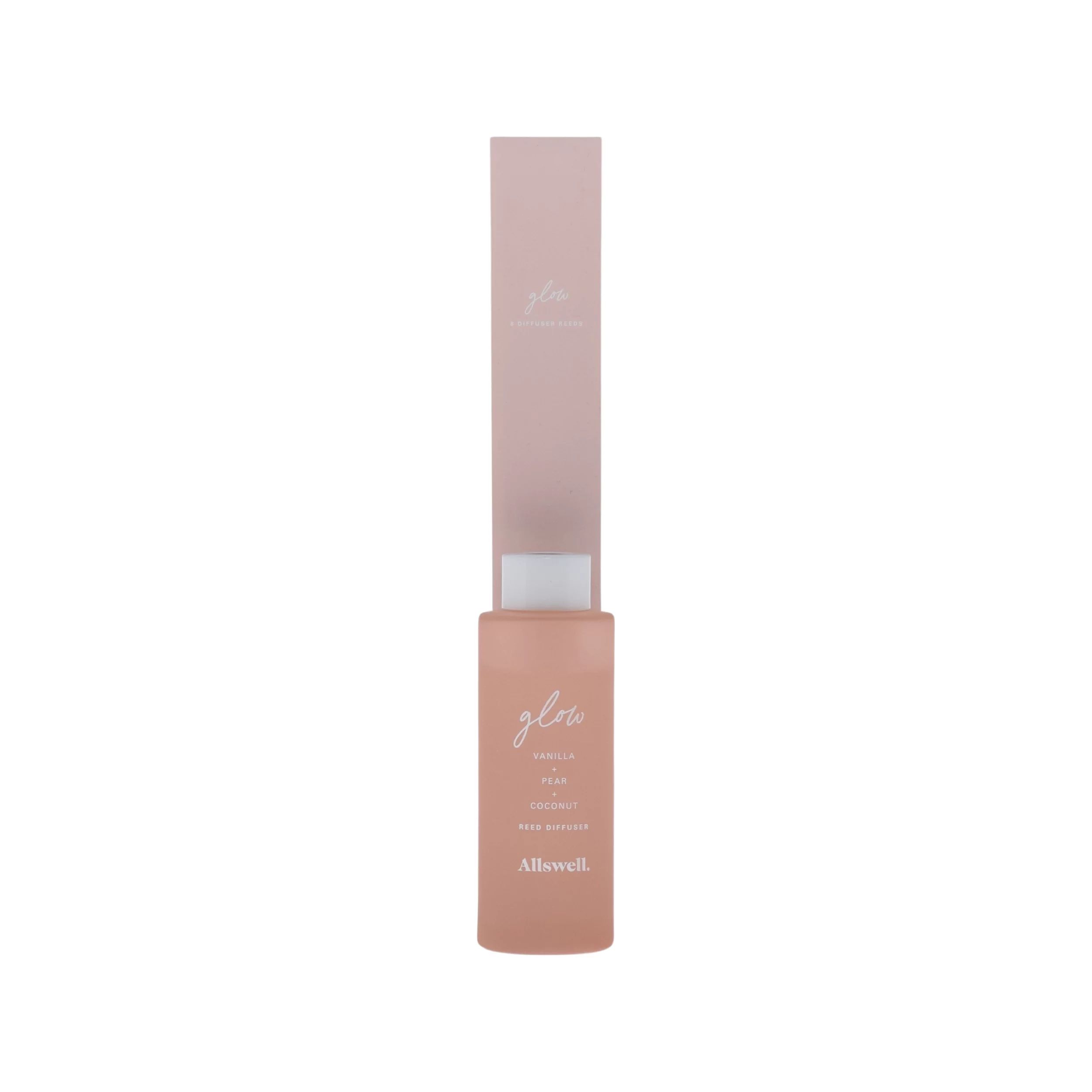 Glow (Vanilla + Pear + Coconut) | Pink - Allswell Reed Diffuser 90 ml | Walmart (US)