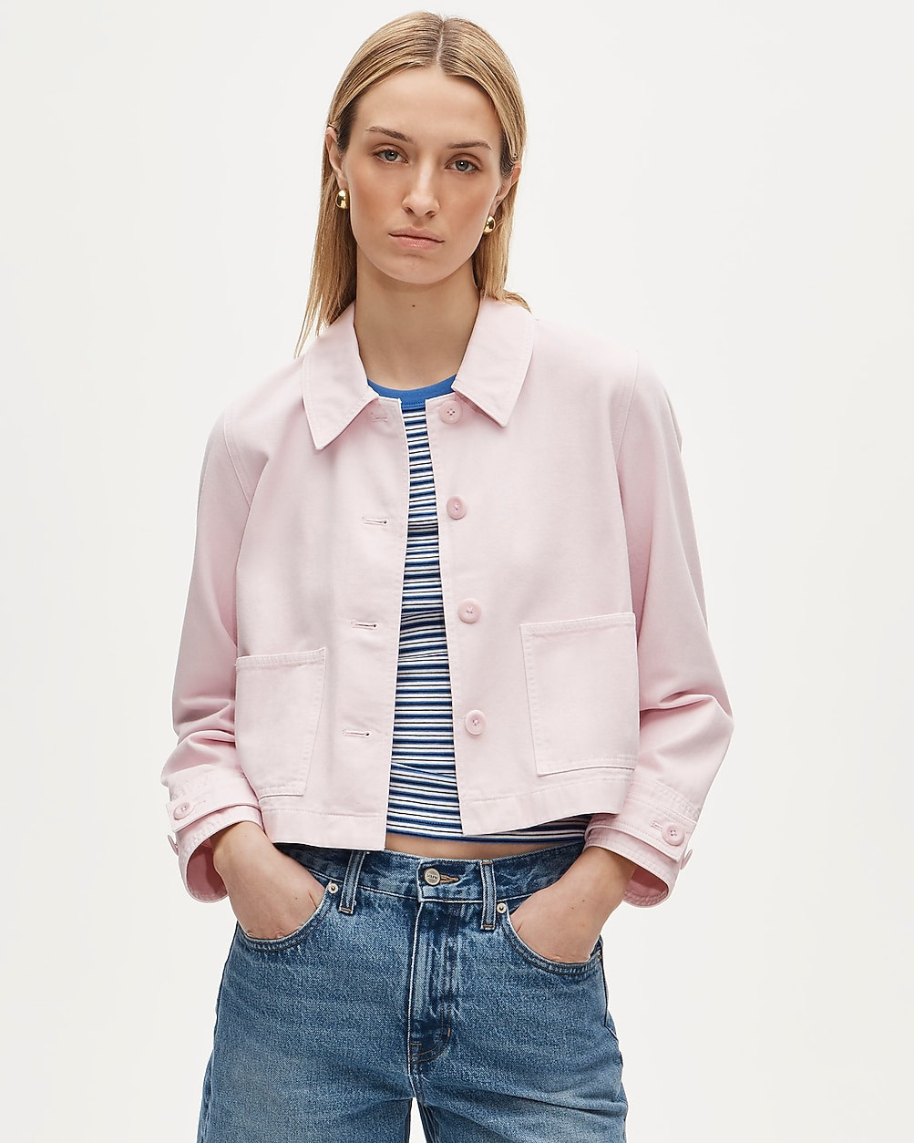 Cropped Barn Jacket™ in cotton twill | J. Crew US