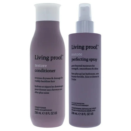 Living Proof Restore 2 Pc Kit - 8oz Conditioner 8oz Hair Spray | Walmart (US)