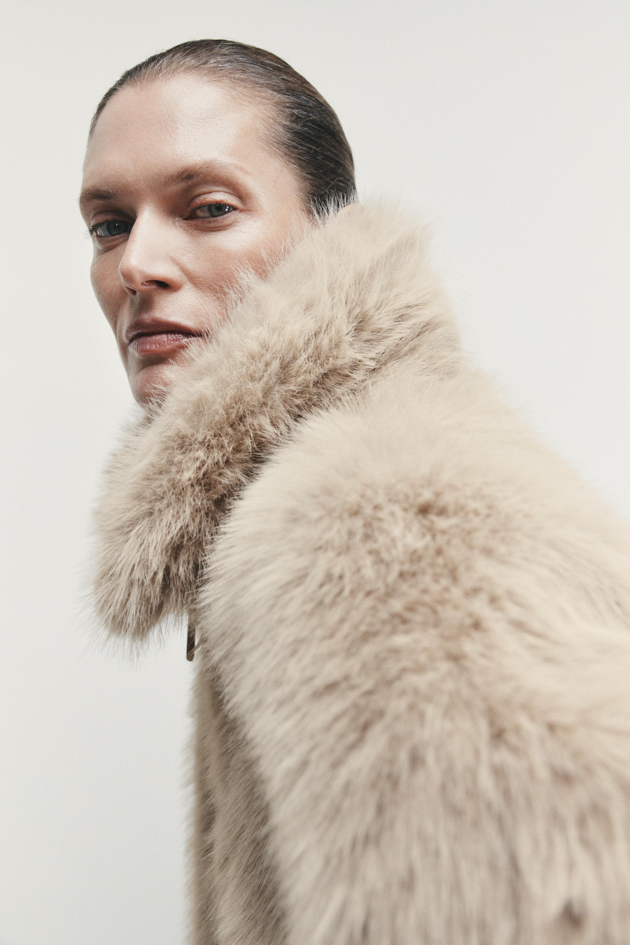 DOUBLE-FACED FAUX FUR JACKET | Zara US