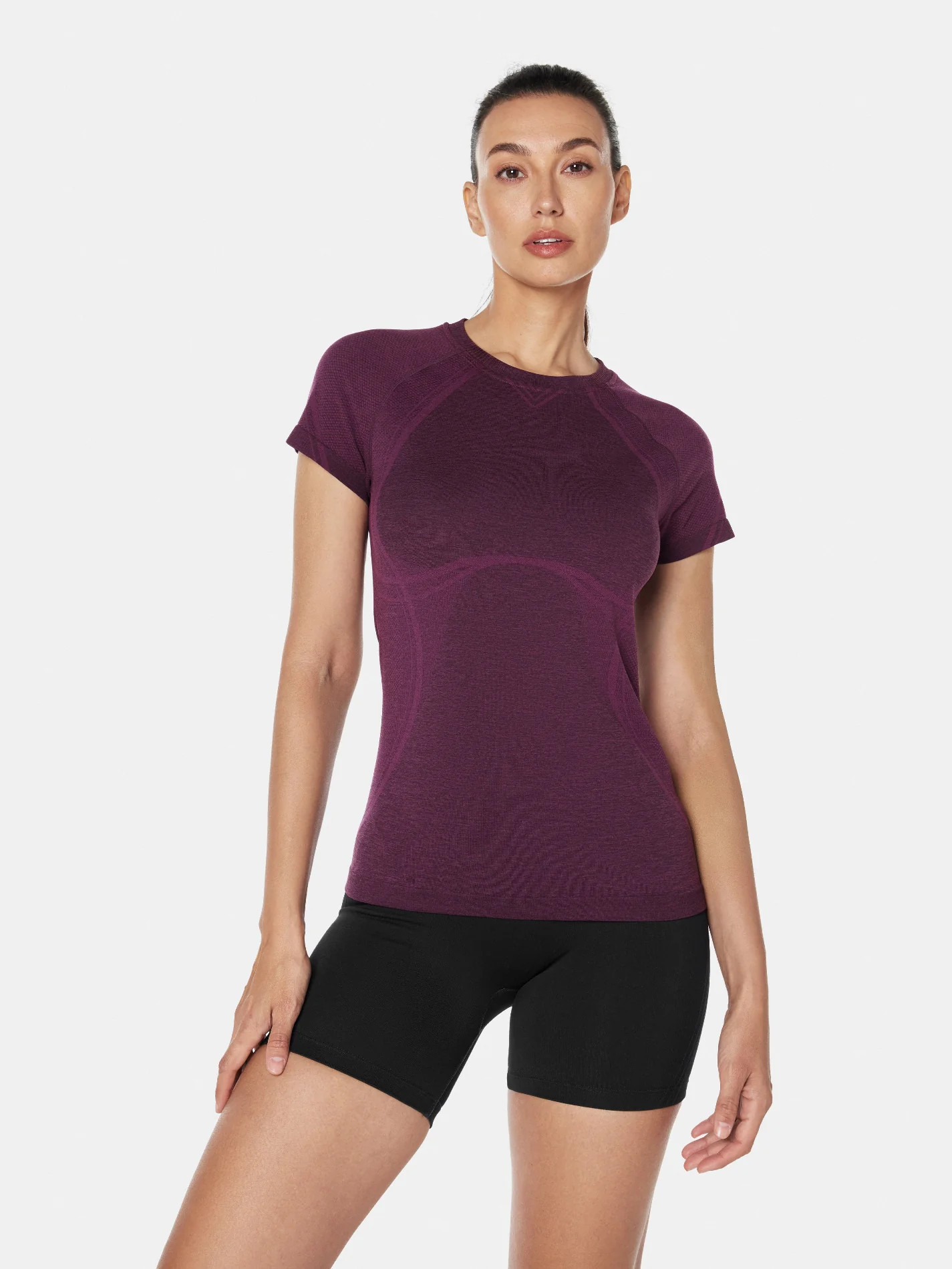 FirmFiit Seamless Short Sleeve T-shirt - Midnight/Crushed Plum / S | Fanka INT