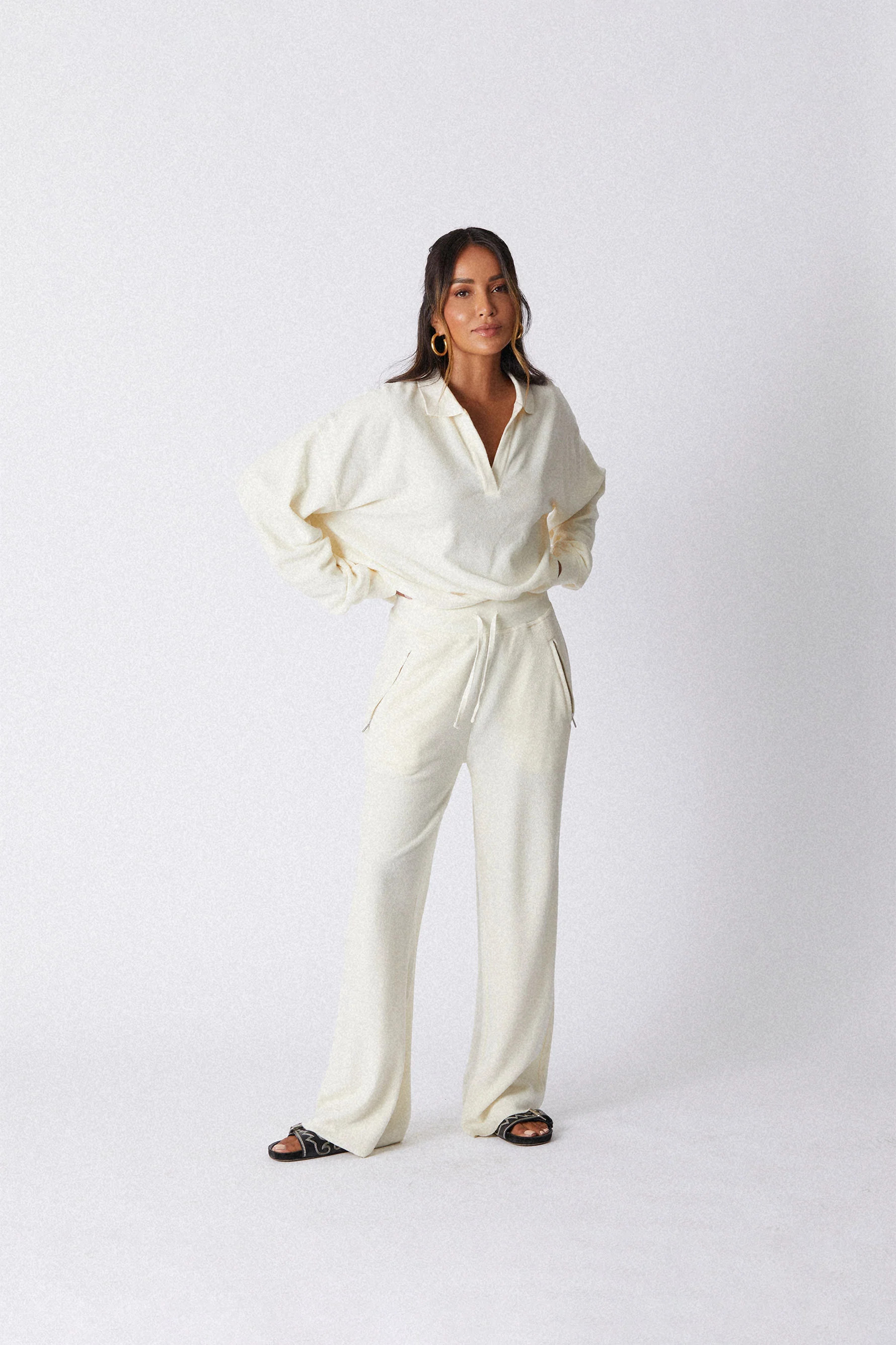 Flint Wide Leg Sweatpant | Bandier